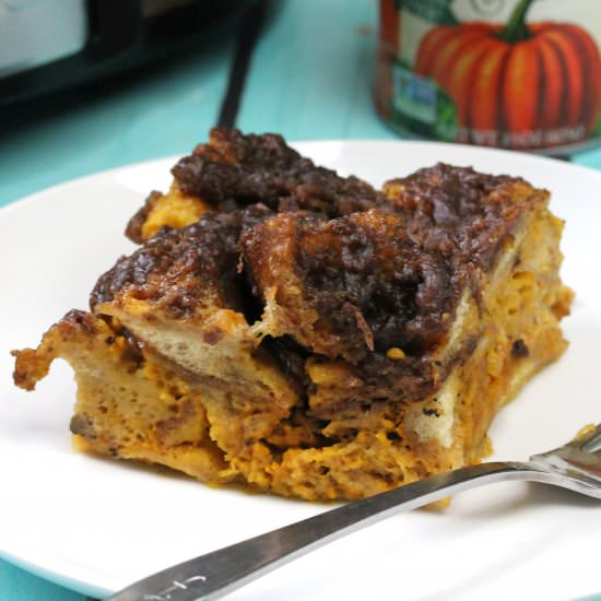 Slow Cooker Pumpkin French Toast