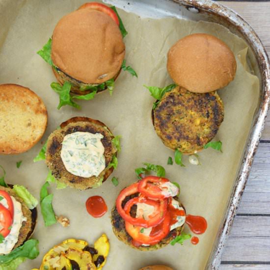 Mediterranean Chickpea Sliders