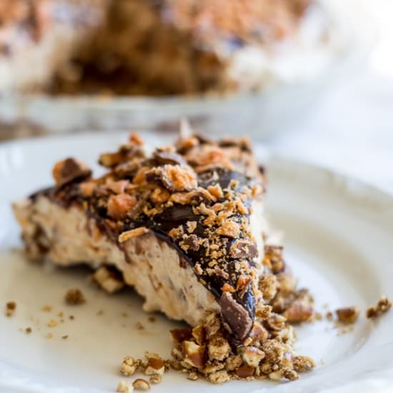 Peanut Butter Butterfinger Pie