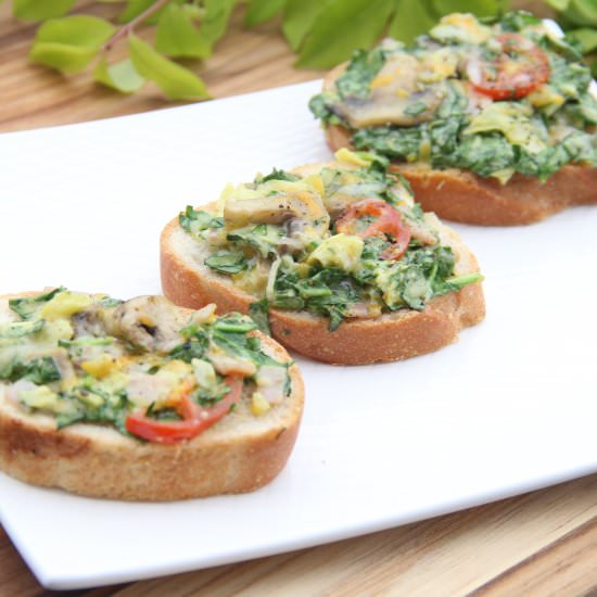 Spinach and Artichoke Canapes