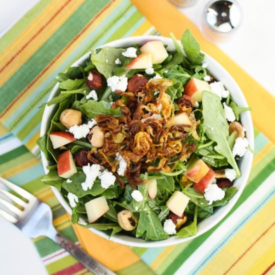Apple-Arugula Salad with Shallots