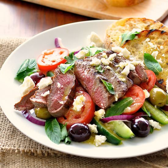 Greek Lamb and Salad Dinner