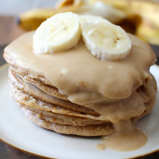 Peanut Butter Banana Pancakes