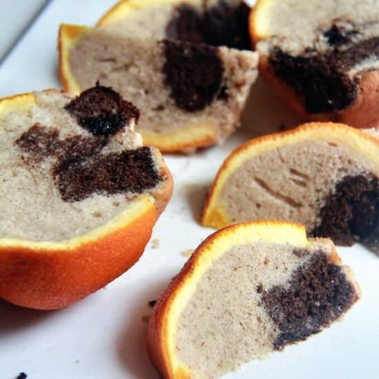Cake Baked in Oranges