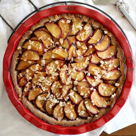 Gluten Free Ginger Plum Pie