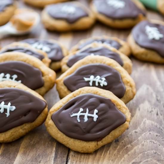 Peanut Butter Football Cookies