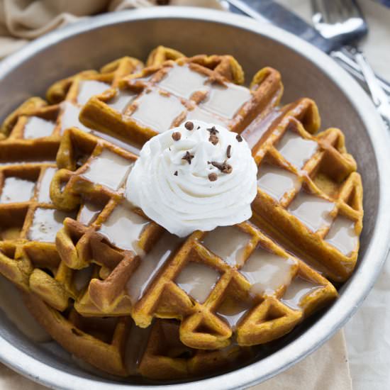 Cinnamon Pumpkin Waffles