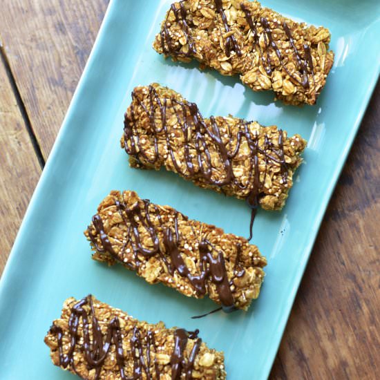 Pumpkin Chocolate Granola Bars