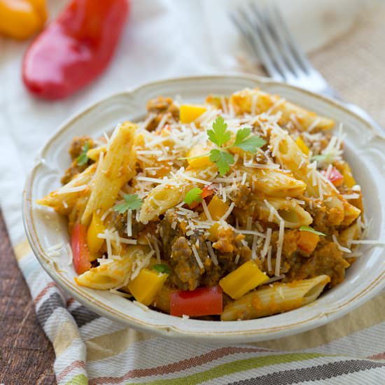 Pumpkin Sausage Pasta