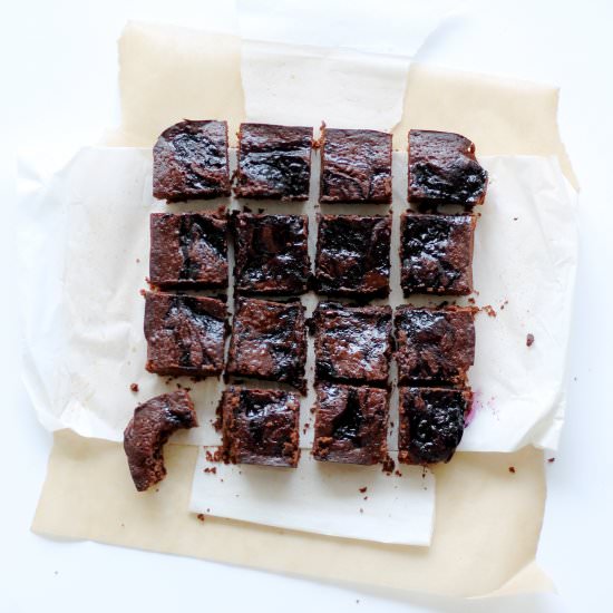 Blueberry-Mint Brownies