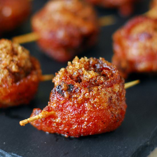 Bacon Wrapped Meatballs