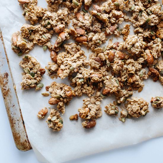 PB Banana Granola Clusters