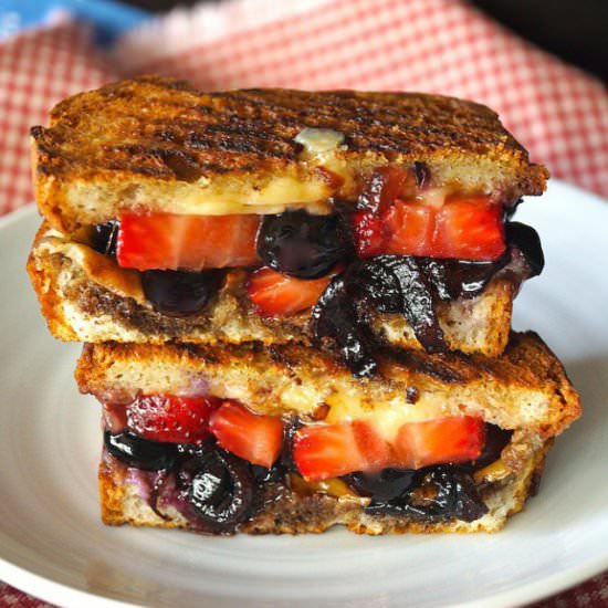 Grilled Cheese with Strawberries