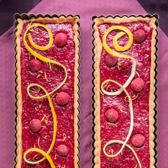 Raspberry tart