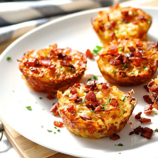 Bacon Cheese Hash Brown Muffins