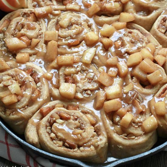 Apple Pie Pecan Cinnamon Rolls