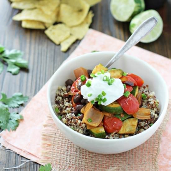 Quinoa burrito bowls