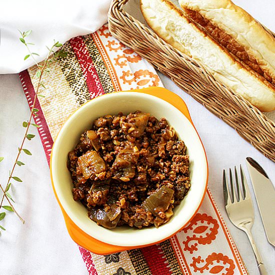Beef and Eggplant Sauce