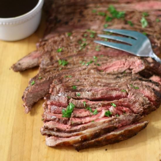 Flank Steak with Spicy Chimichurri
