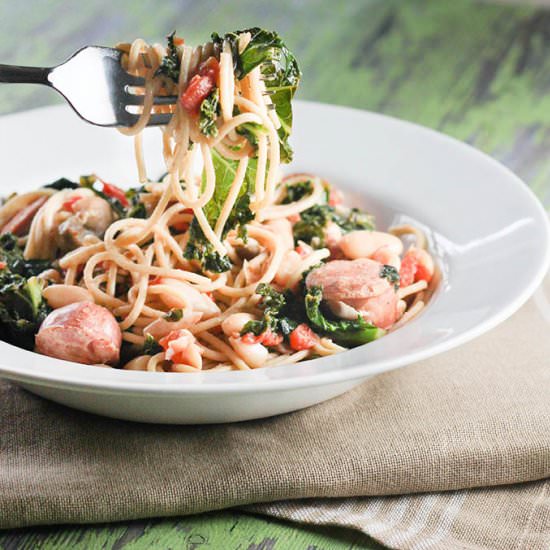 Sausage and Kale Pasta