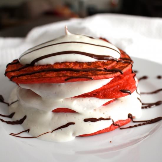 Red Velvet Protein Pancakes