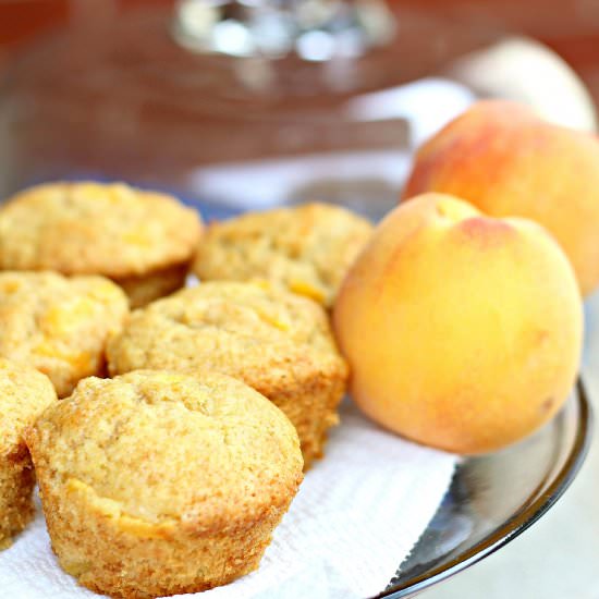 Homemade Peach Muffins