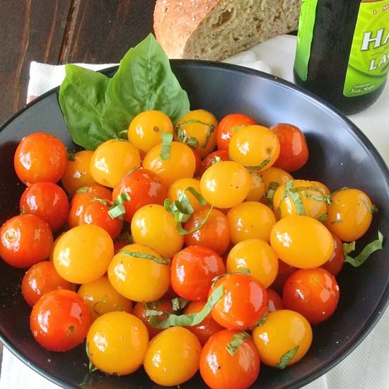 Warm Cherry Tomato Salad