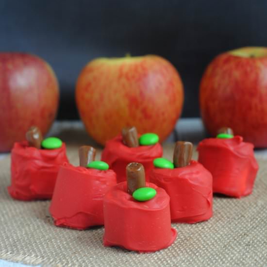 Apple Marshmallow Pops