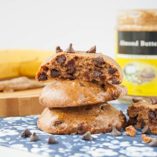 Almond Butter Banana Cookies