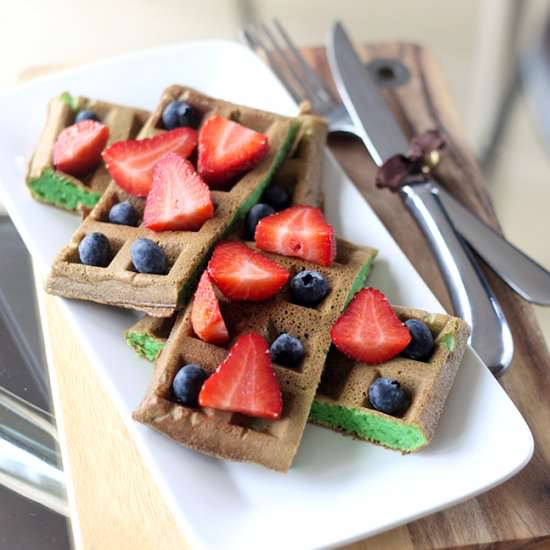 Vietnamese Pandan Waffles