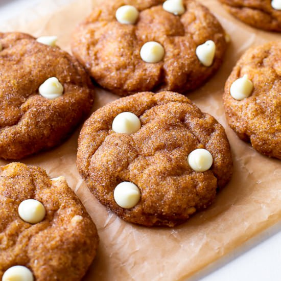 Pumpkin Snickerdoodle Cookies