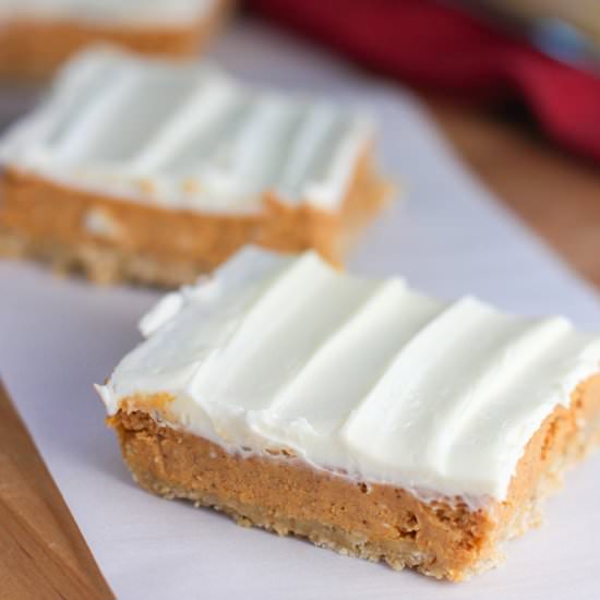Pumpkin Cheesecake Bars