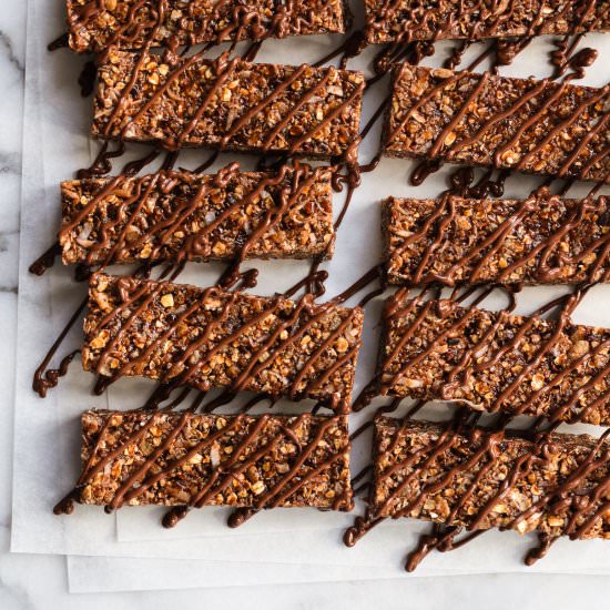 Dark Chocolate Granola Bars