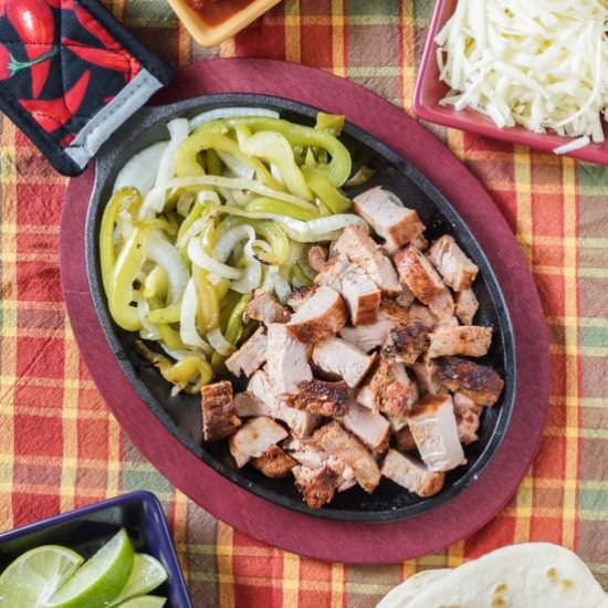 Grilled Pork Tenderloin Fajitas