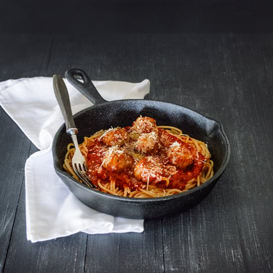 spaghetti and meatballs