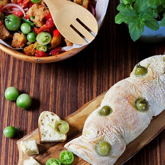 Panzanella with Green Tomatoes