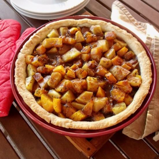 Beef, Butternut & Potato Pie