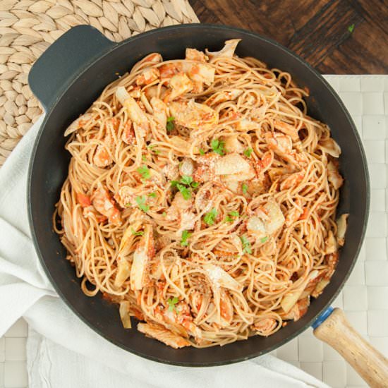 Spicy Artichoke Pasta