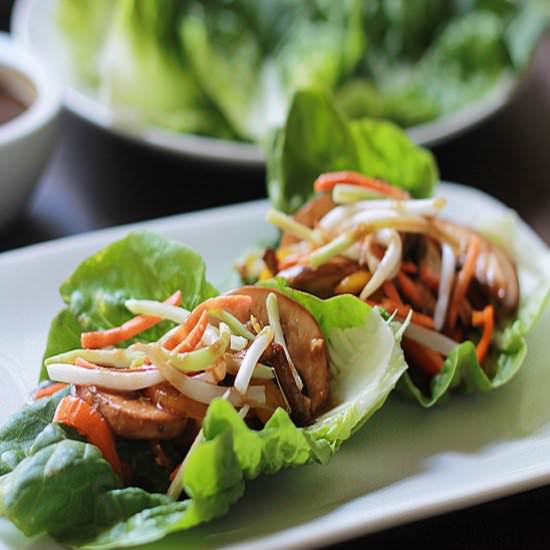 Mushroom Bul Go Gi Lettuce Wraps