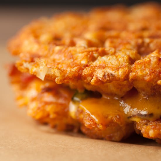 Tater Tots Waffle Grilled Cheese