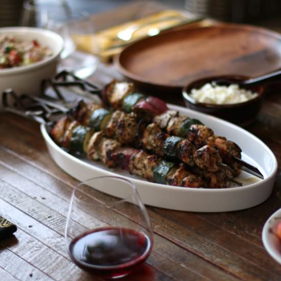 Za’atar chicken kabobs
