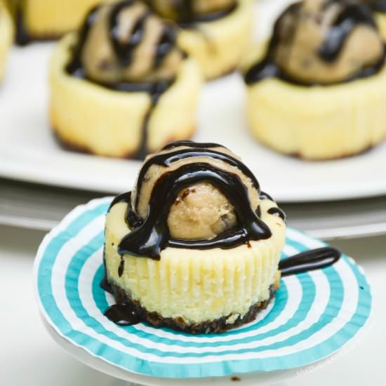 CC Cookie Dough Mini Cheesecakes