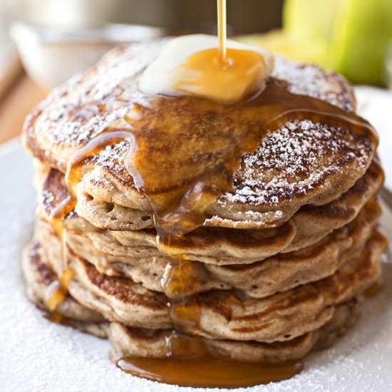 Thick & Fluffy Apple Flapjacks