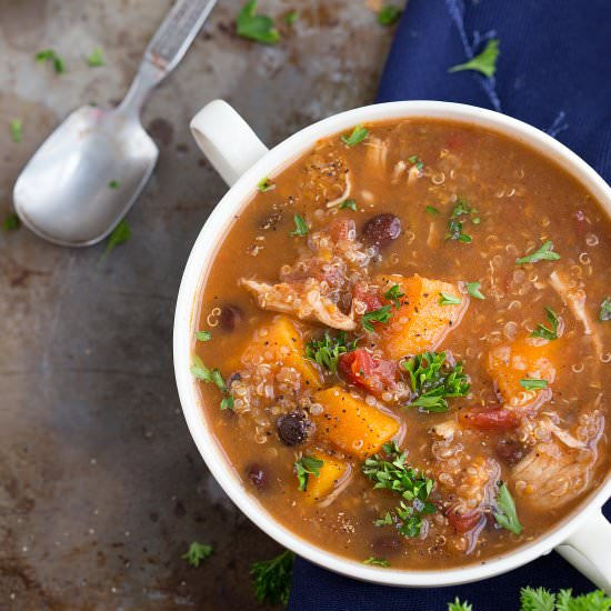 Slow cooker quinoa soup