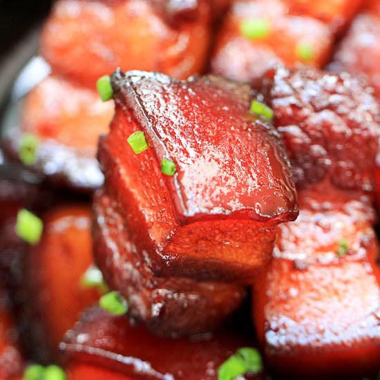 Red-braised pork belly