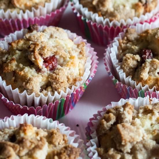Cherry Almond Gluten Free Muffins