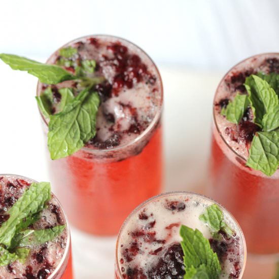 Blackberry Ginger Beer Sipper