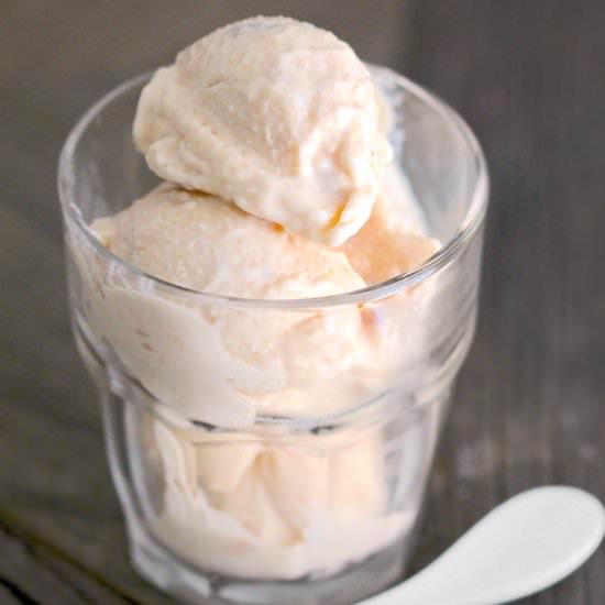 Healthy Peach Ice Cream