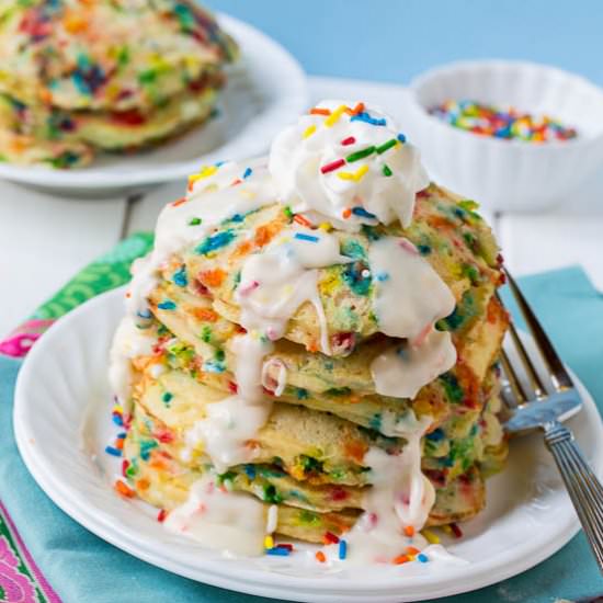 Cake Batter Pancakes