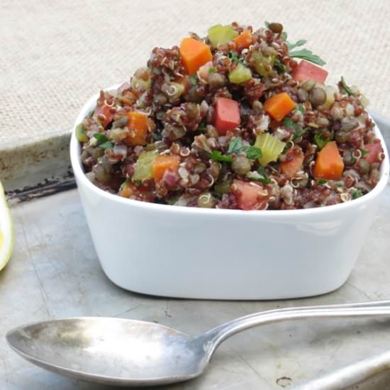 Tangy Lentils and Quinoa
